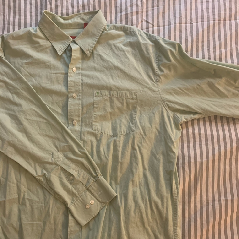 Light Green Izod Button-down Shirt